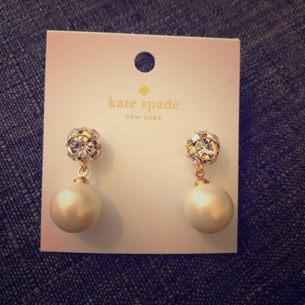 NWT Kate Spade pearl drop earrings